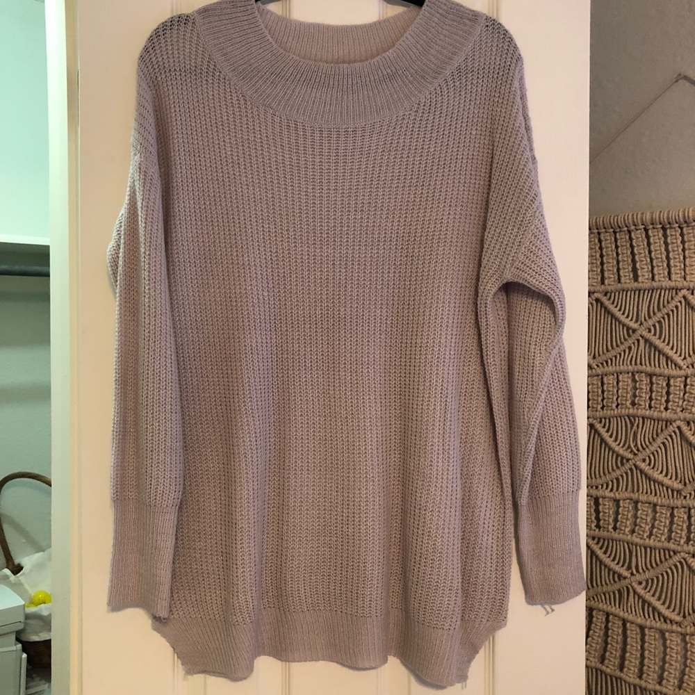 SheIn tan pullover sweater